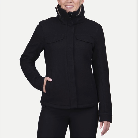 NWOT KJUS Women's Raylyn Warm Shirt Black Wool Size Medium - Picture 6 of 13